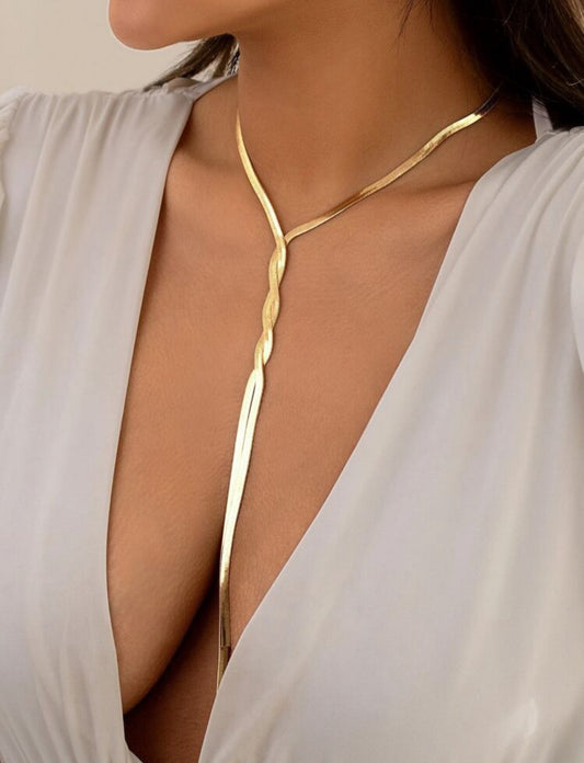 Sexy Sleek Snake Chain Necklace